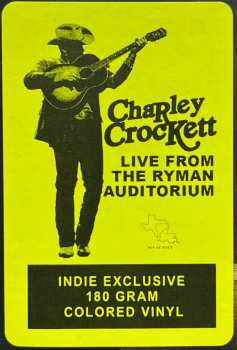 2LP Charley Crockett: Live From The Ryman Auditorium CLR