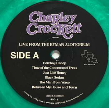 2LP Charley Crockett: Live From The Ryman Auditorium CLR