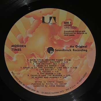 LP Charlie Chaplin: Modern Times (Original Sound Track Recording)