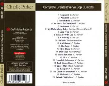 CD Charlie Parker: Greatest Verve Bop Quintets