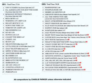 2CD Charlie Parker: The Complete Savoy Masters