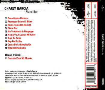 CD Charly Garcia: Piano Bar