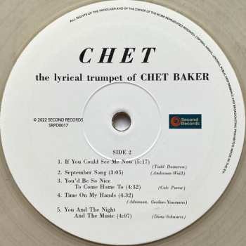LP Chet Baker: Chet CLR