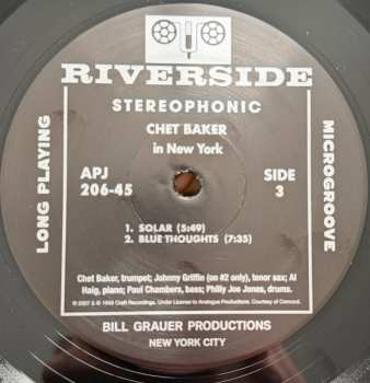2LP Chet Baker: In New York LTD
