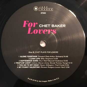 LP Chet Baker: For Lovers