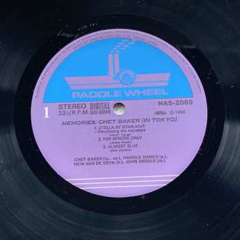 LP Chet Baker: Memories - In Tokyo LTD