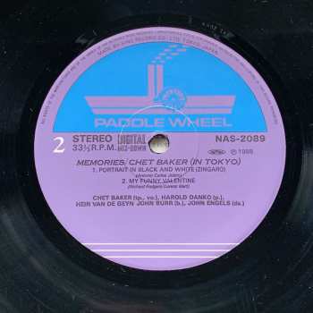 LP Chet Baker: Memories - In Tokyo LTD