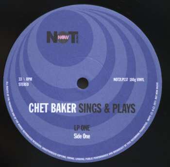2LP Chet Baker: Sings & Plays