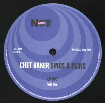 2LP Chet Baker: Sings & Plays
