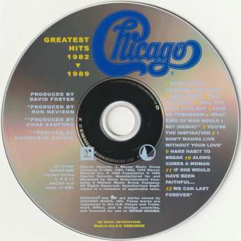 CD Chicago: Greatest Hits 1982-1989