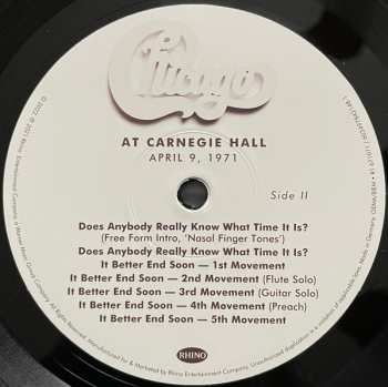 3LP/Box Set Chicago: At Carnegie Hall - April 9, 1971 LTD
