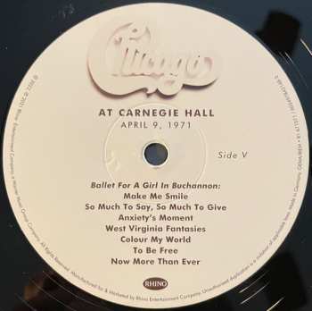 3LP/Box Set Chicago: At Carnegie Hall - April 9, 1971 LTD