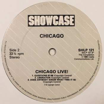 LP Chicago: Chicago Live!