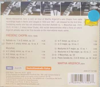 CD Frédéric Chopin: Argerich Plays Chopin