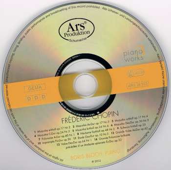 CD Frédéric Chopin: Piano Works 3
