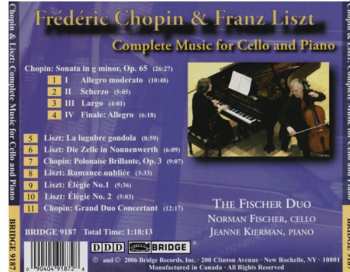 CD Frédéric Chopin: Chopin & Liszt: Music For Cello And Piano