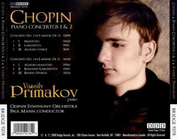 CD Frédéric Chopin: Piano Concertos No. 1 & 2