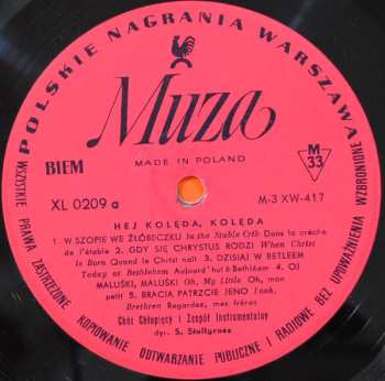 LP Chór Chłopięcy I Męski Państwowej Filharmonii W Poznaniu: Hej Kolęda, Kolęda... - The Poznań Nightingales Sing Christmas Carols