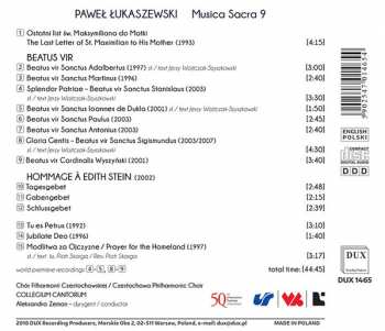 CD Paweł Łukaszewski: Beatus Vir