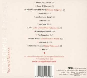 CD Chris Gall: Room Of Silence
