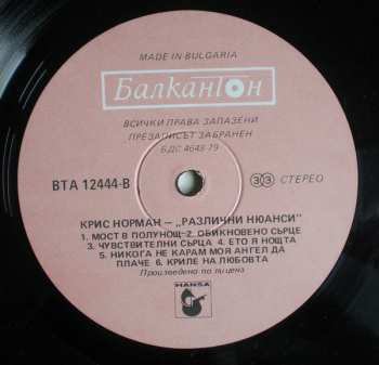 LP Chris Norman: Different Shades