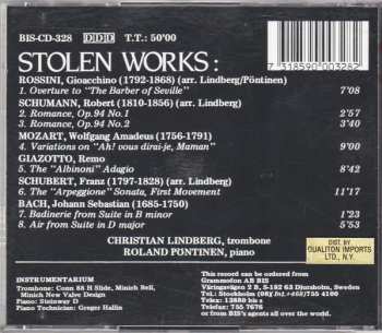 CD Christian Lindberg: The Criminal Trombone (Stolen Works By Rossini, Schumann, Mozart, Giazotto, Schubert And Bach)
