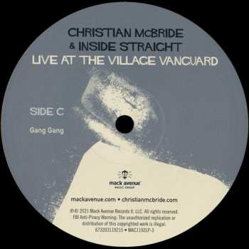 2LP Christian McBride & Inside Straight: Live At The Village Vanguard