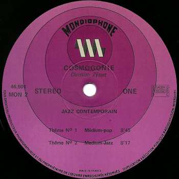 LP Christian Zÿsset: Cosmogonie