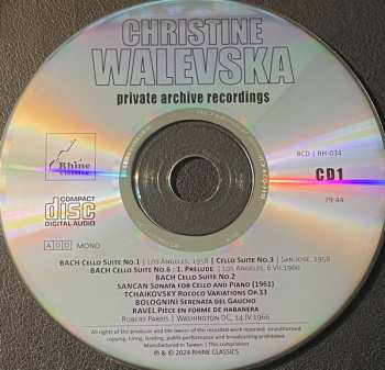 8CD/Box Set Christine Walevska: The Beauty & The Bow (Private Archive Recordings)