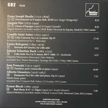 8CD/Box Set Christine Walevska: The Beauty & The Bow (Private Archive Recordings)