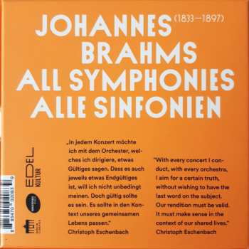 4CD/Box Set Johannes Brahms: The Symphonies