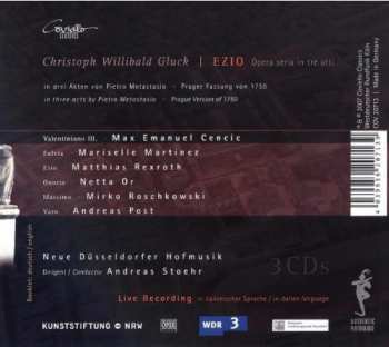 3CD Christoph Willibald Gluck: Ezio. Opera Seria In Tre Atti (Prager Fassung Von 1750)