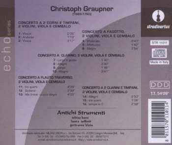 CD Christoph Graupner: Ritratti A Colori (Bläzerkonzerte)