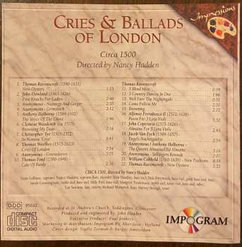 CD Circa 1500: The Cries & Ballads Of London