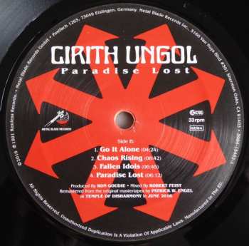 LP Cirith Ungol: Paradise Lost