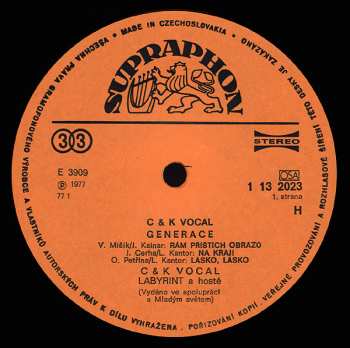 LP C&K Vocal: Generace