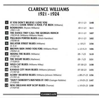 CD Clarence Williams: 1921-1924