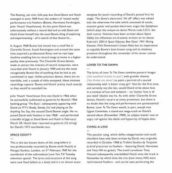 3SP/Box Set David Bowie: Clareville Grove Demos