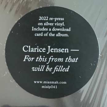 LP Clarice Jensen: For This From That Will Be Filled CLR