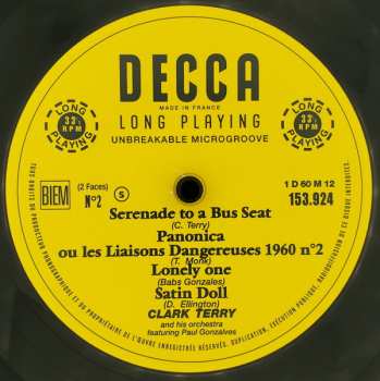 LP Paul Gonsalves: Clark Terry And His Orchestra - Featuring Paul Gonsalves LTD