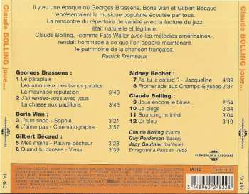 CD Claude Bolling: Claude Bolling Joue... Brassens, Vian, Bechet, Bécaud