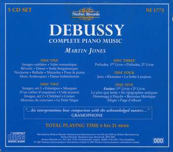 5CD/Box Set Claude Debussy: Complete Piano Music
