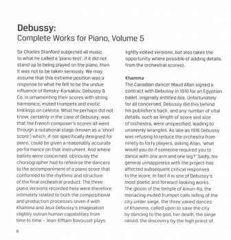 CD Claude Debussy: Complete Works For Piano, Volume 5