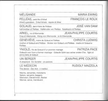 2CD Claude Debussy: Debussy: Pelleas Et Melisande