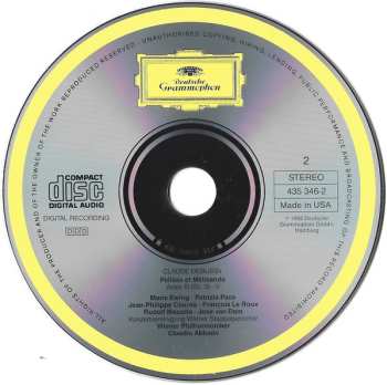 2CD Claude Debussy: Debussy: Pelleas Et Melisande