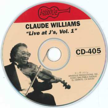CD Claude Williams: Live At J's - Part 1