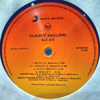 2LP Claudio Baglioni: Alé-oó