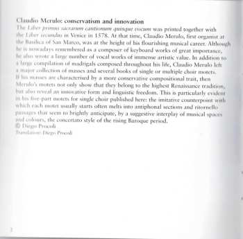 CD Claudio Merulo: Motets