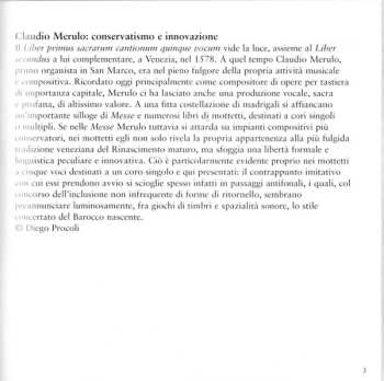 CD Claudio Merulo: Motets
