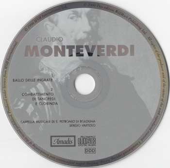 CD Claudio Monteverdi: Ballo Delle Ingrate / Combattimento Di Tancredi E Clorinda